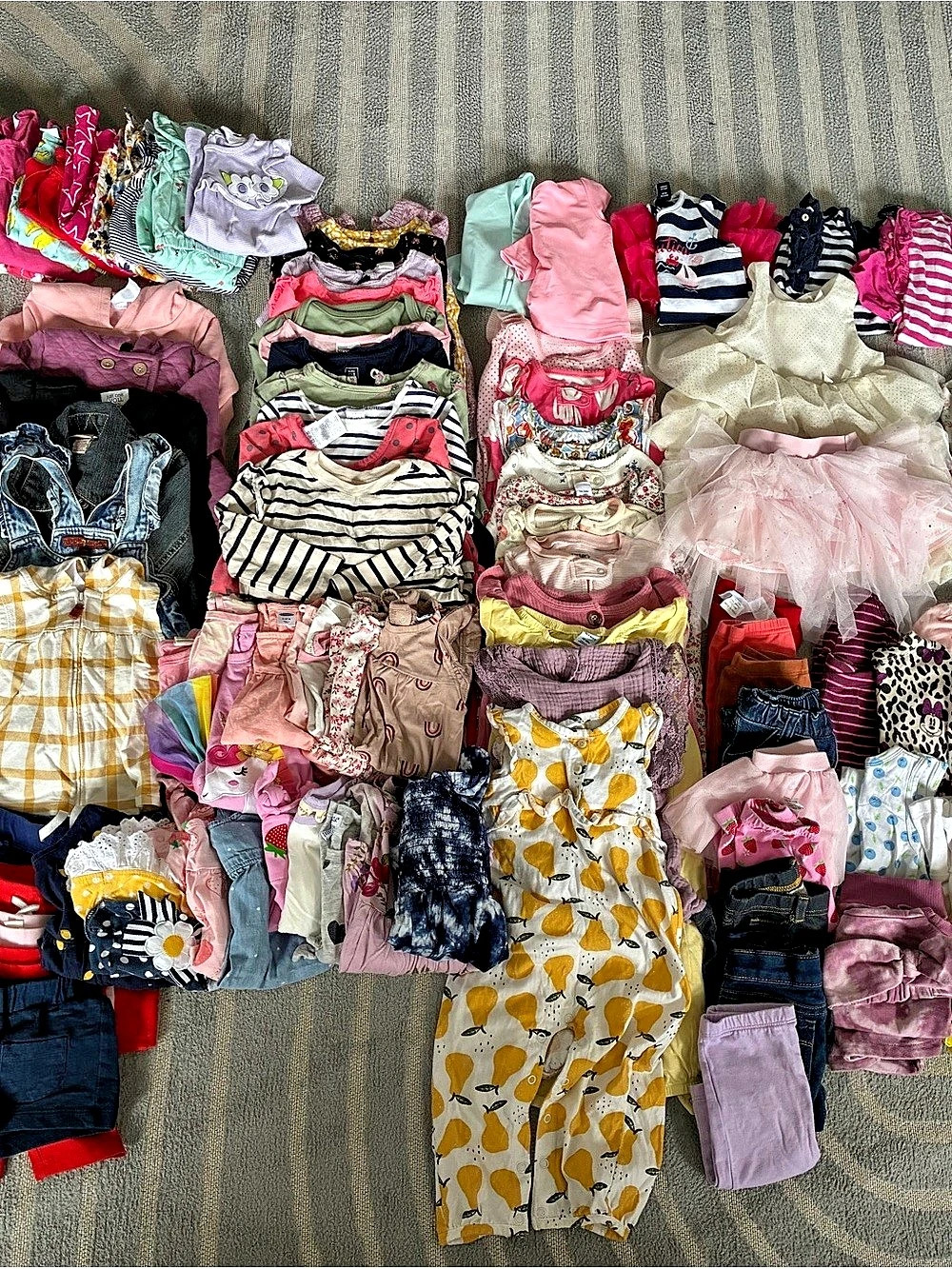 Large Lot of Assorted Girls' Clothing- 12M
